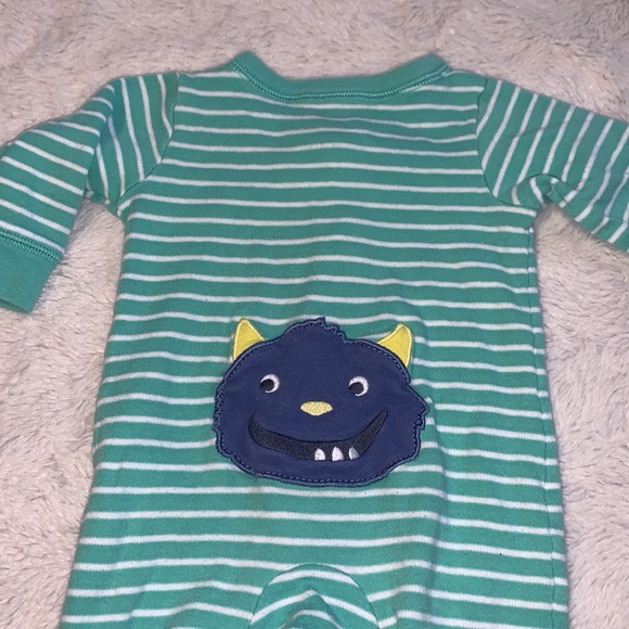 (2 for $10) carters monster footie/ sleeper - Picture 5 of 5